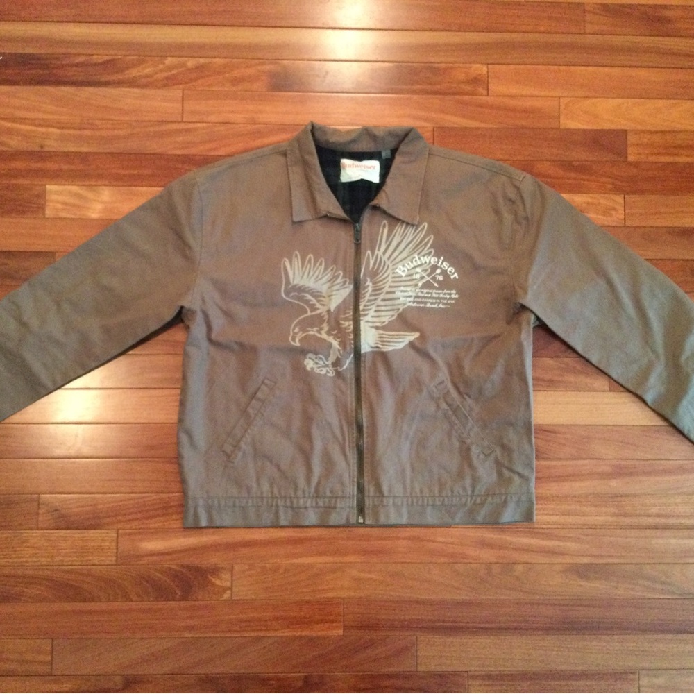 PRICE DROP! Pacsun Budweiser Jacket with Eagle Design